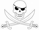 Pirate Sword Coloring Pages Printable Sketch Page sketch template