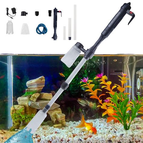 Electric Aquarium Gravel Cleaner, 4 in 1 Automatic Fish Tank Cleaning ...