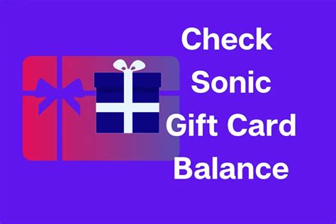 Check Sonic Gift Card Balance in 2023 - YourRewardCard