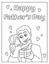 Happy Fathers Day Coloring Pages For Kids sketch template