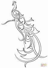 Abstract Peacock coloring Page  Free Printable Coloring Pages sketch template