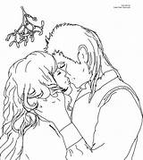 Kissing Coloring Pages sketch template