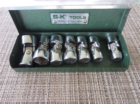 SK S-K Tools 7 Piece 3/8 Drive Swivel 6pt Shallow Socket Set #4607 3/4" to 3/8" | eBay