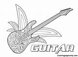 Guitar Coloring Pages Printable For Free Download sketch template