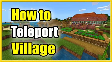 How to Teleport to a Village in Minecraft with Commands! (Best Tutorial!) - YouTube