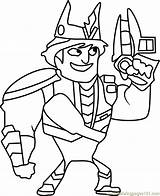 King Of Sling Coloring Page For Kids  Free Slugterra Printable sketch template