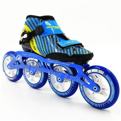 new 4 wheels inline speed skating shoes Professional adult child 110mm skating wheels skate ...