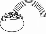 Pot Of Gold Outline  Free Download On ClipArtMag sketch template