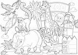 Zoo Coloring Pages sketch template