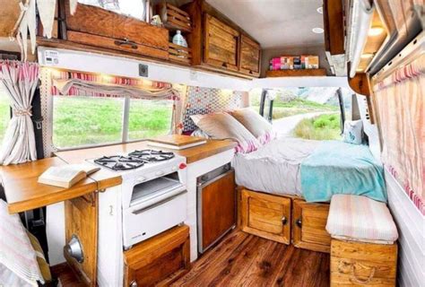 55 Creative Interior Design Ideas for Camper Van | Interiores de caravanas, Van de acapampar vw ...