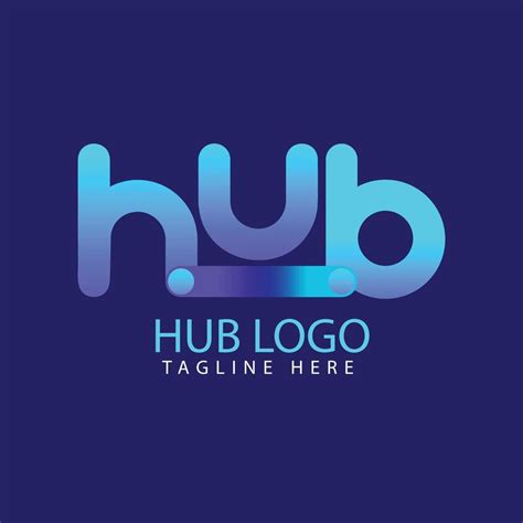 hub logo design template vector 14304174 Vector Art at Vecteezy