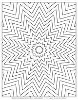 Nested Star Coloring Page  Geometric Design Free Printable Planerium sketch template