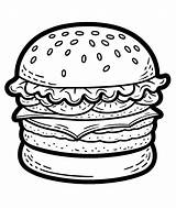 Big Hamburger coloring Page  Download Print Or Color Online For Free sketch template