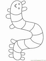 Coloring Pages Caterpillar Insects >  Free Printable sketch template