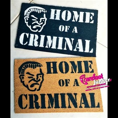 Criminal Mascot Doormat | Yuma high school, Door mat, Junker