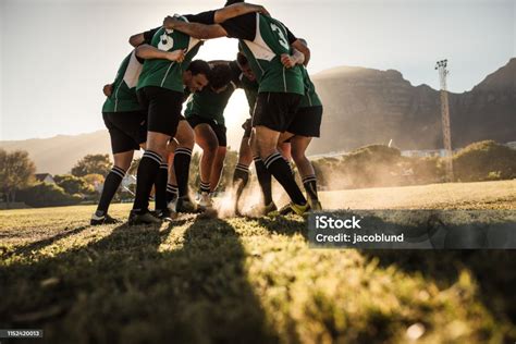 Rugby Team Showing Aggression After The Win Stock Photo - Download Image Now - Rugby - Sport ...