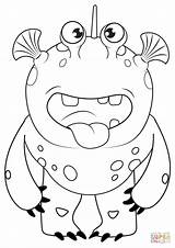 Cute Monster coloring Page  Free Printable Coloring Pages sketch template