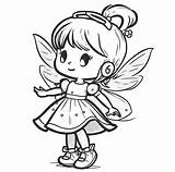 Coloring Pages For Fairies sketch template