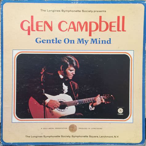 Glen Campbell - Gentle On My Mind (1972, Vinyl) | Discogs