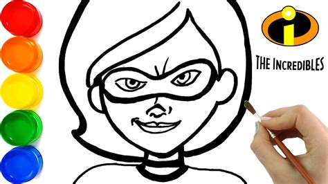 Elastigirl Incredibles Coloring Pages - Coloring Elastigirl Incredibles ...