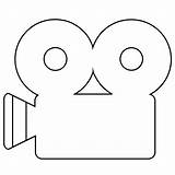 Movie Camera Emoji coloring Page  ColouringPages sketch template