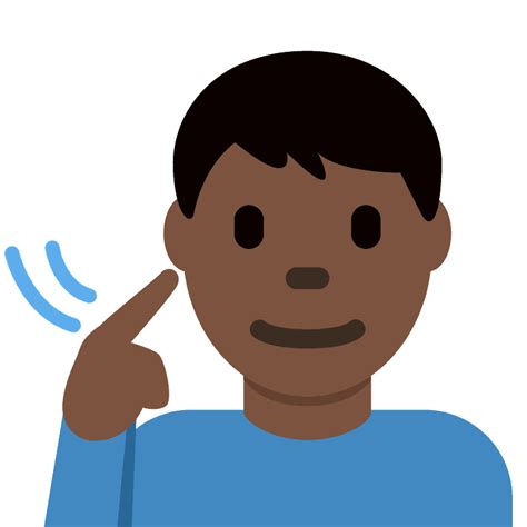 Deaf man emoji clipart. Free download transparent .PNG | Creazilla