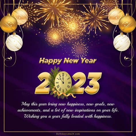 Happy New Year 2023 Wishes Card Maker With Fireworks