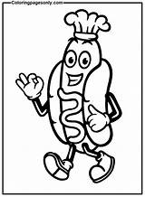40  Hot Dog Coloring Pages Free Printable PDF JPG PNG & Online Coloring sketch template