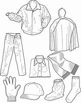 Winter Clothes Coloring Page  Home sketch template