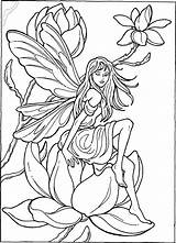 Fairy Advanced Adult Coloring Pages sketch template
