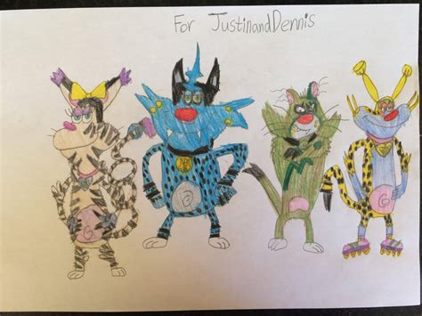 Oggy, Jack, Olivia and Monica in their Super Forms by ShaneALF1995 on DeviantArt