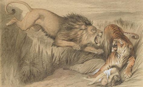 John Tenniel, The British Lion´s Vengeance on the Bengal Tiger, 1873, Nazarene Movement ...