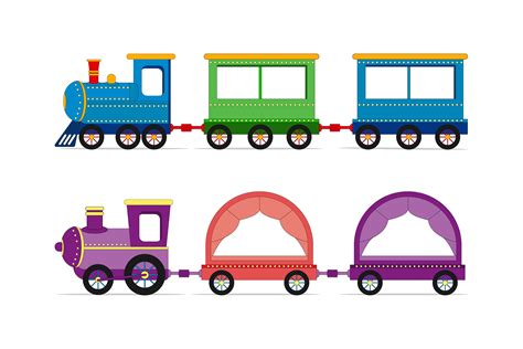 Cute Train Cartoon Graphic by curutdesign · Creative Fabrica