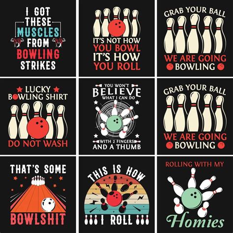 Bowling Strike Sport Typography Vector T-shirt 9210692 Vector Art at Vecteezy