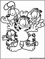 Garfield Friends Coloring Pages sketch template