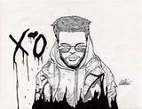 The Weeknd Coloring Pages sketch template