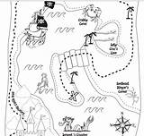 Treasure map coloring Pages To Download And Print For Free sketch template