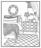 Furniture Coloring Pages sketch template