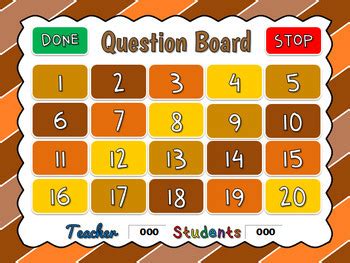 Teacher vs. Student - Counting Turkeys Powerpoint Game by Teacher Gameroom