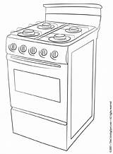 Stove Coloring Page  Audio Stories For Kids Free Pages sketch template