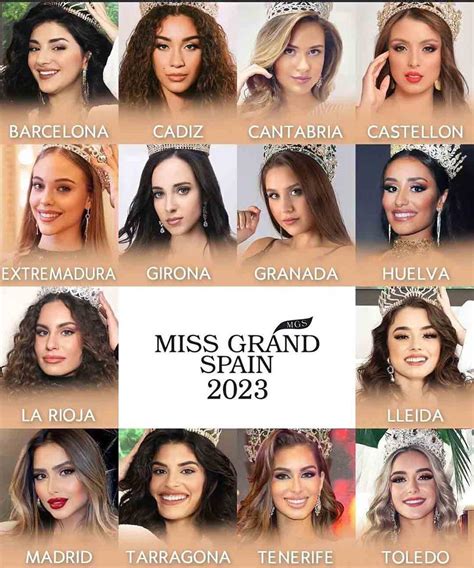 Miss Grand Barcelona 2022 Eva Faifee Miss Grand Cadiz 2022 Nuria Vela ...