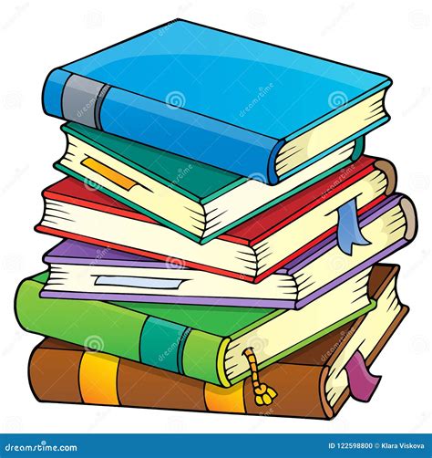 Stack of Books Theme Image 1 Stock Vector - Illustration of books ...