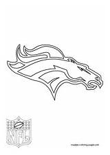 Denver Broncos coloring Pages sketch template