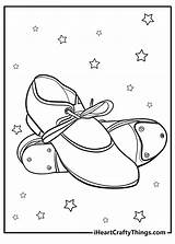 Tap Shoes Coloring Page Dance Pages And Printable Activities sketch template