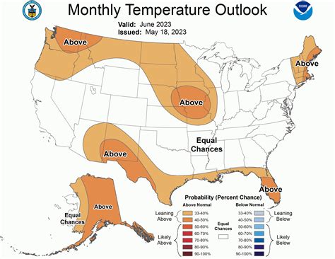 NOAA June 2023 Outlook: Warm Start to June Expected for Northern CONUS ...