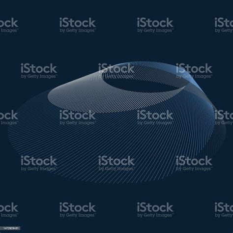 3d Cone Shape Of Dual Blue Spiral Lines Stock Illustration - Download ...