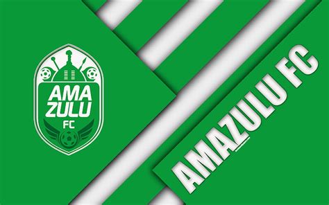 4K free download | AmaZulu FC South African Football Club, logo, green white abstraction ...