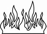 Fire Flames Coloring Page  Free Printable Pages sketch template