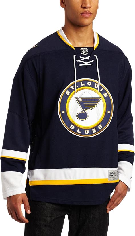 Amazon.com : NHL St. Louis Blues Premier Jersey, Navy, Small : Sports Fan Jerseys : Clothing