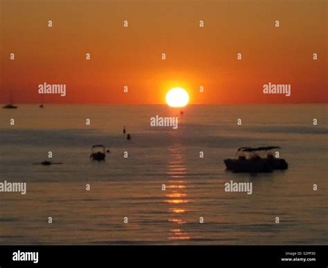 San Antonio Bay Ibiza Sunset Stock Photo - Alamy